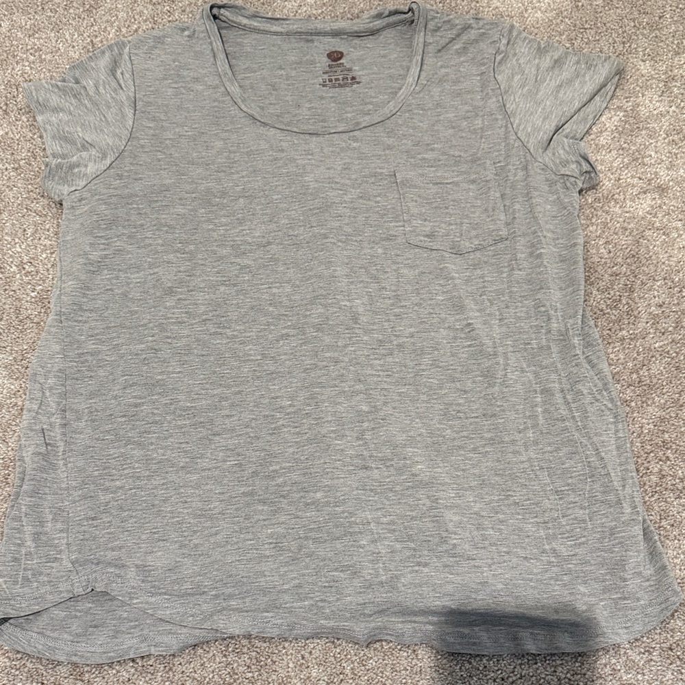 Women’s Kindred Bravely Lightweight Gray Pocket Nursing Tee
